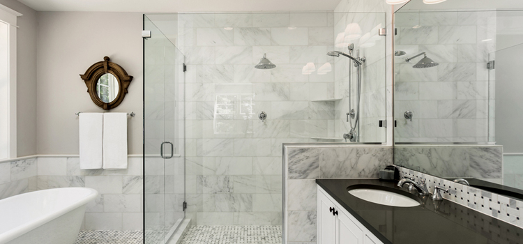 bathroom shower door installation in Hesperia